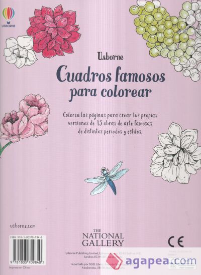 Cuadros famosos para colorear