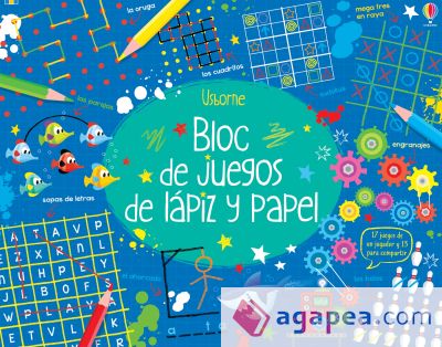 Bloc de juegos de lápiz y papel