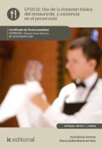 Portada de Uso de la dotación básica del restaurante y asistencia en el preservicio. HOTR0208 (Ebook)