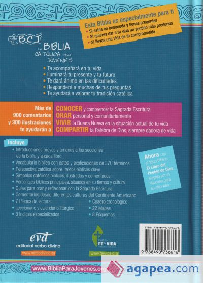 LA BIBLIA CATOLICA PARA JOVENES EDICION DOS TINTAS JUNIOR