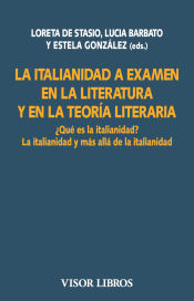 Portada de La italianidad a examen en la literatura y en la teoría