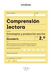 Portada de Entrelíneas 2. Comprensión lectora, estrategias y producción escrita