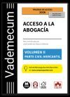 Vademecum Acceso a la abogac&iacute;a. Volumen II. Parte espec&iacute;fica civil-mercantil