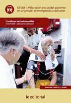 Portada de Valoración inicial del paciente en urgencias o emergencias sanitarias. SANT0208 (Ebook)