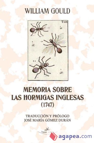 MEMORIA SOBRE LAS HORMIGAS INGLESAS (1747) (Ebook)