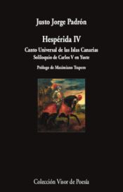 Portada de Hespérida IV: Canto universal de las Islas Canarias. Soliloquio de Carlos V en Yuste