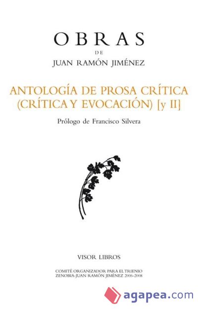 Antología de prosa crítica (crítica y evocación) [II]