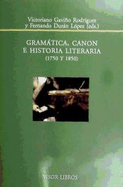 Portada de GRAMATICA CANON E HISTORIA LITERARIA