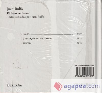 Llano en llamas: Poemas recitados por Juán Rulfo