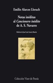 Portada de Notas inéditas al Cancionero inédito de A.S.Navarro