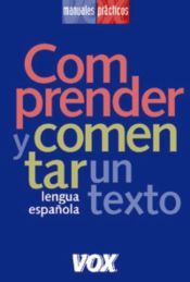 Portada de Comprender y comentar un texto