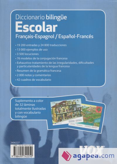 Diccionario Escolar Français-Espagnol, Español-Francés