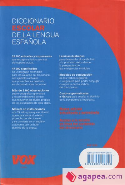 Diccionario Escolar de Lengua Española 4 ed