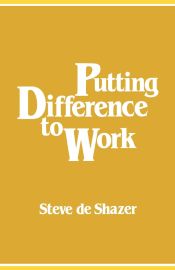 Portada de Putting Difference to Work