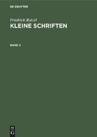 Portada de Kleine Schriften Kleine Schriften