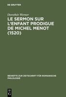 Portada de Le Sermon Sur l'Enfant Prodigue de Michel Menot (1520)