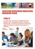 Portada de COLECCIÓN OPOSICIONES MAGISTERIO EDUCACIÓN FÍSICA TEMA 14 (Ebook)