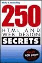 Portada de 250 HTML and Web Design Secrets