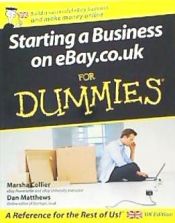 Portada de Starting a Business on eBay.co.uk for Dummies