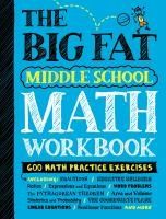Portada de The Big Fat Middle School Math Workbook: 600 Math Practice Exercises