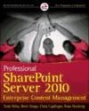 Portada de Professional SharePoint Server 2010: Enterprise Content Management