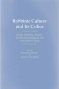 Portada de Rabbinic Culture and Its Critics
