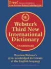 Webster's Third New International Dictionary of the English Language, Unabridged