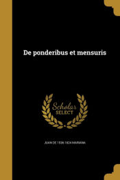 Portada de De ponderibus et mensuris