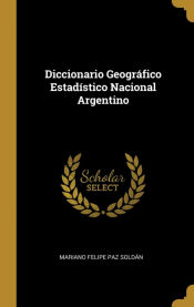 Portada de Diccionario Geográfico Estadístico Nacional Argentino