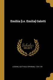 Portada de Emiliia [i.e. Emilia] Galotti
