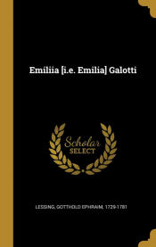 Portada de Emiliia [i.e. Emilia] Galotti