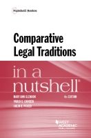 Portada de Comparative Legal Traditions in a Nutshell