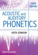 Portada de Acoustic and Auditory Phonetics