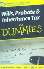 Portada de Wills, Probate and Inheritance Tax for Dummies