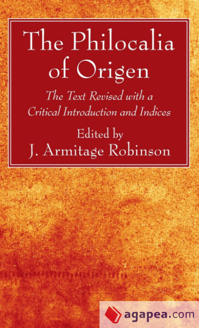 The Philocalia of Origen