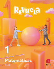 Portada de Matemáticas. 1 Primaria. Revuela. Galicia