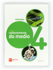 Portada de Caderno coñecemento do medio. 4 Primaria. Conecta 2.0