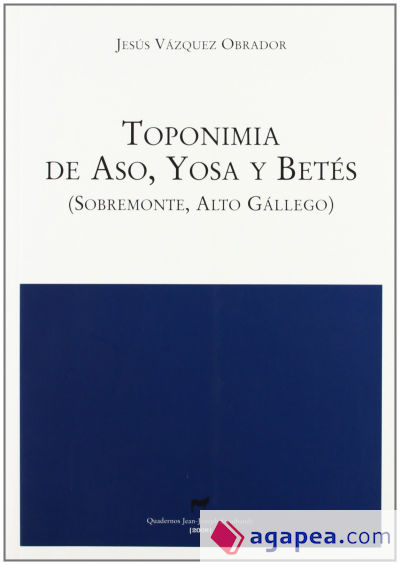 Toponimia de Aso, Yosa y Betés (Sobremonte, Alto Gállego)