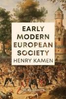Portada de Early Modern European Society, Third Edition