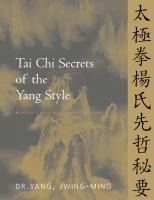 Portada de Tai Chi Secrets of the Yang Style: Chinese Classics, Translations, Commentary