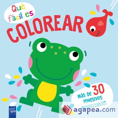 QUE FACIL ES COLOREAR. RANA