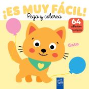 Portada de ¡Es muy fácil! Pega y colorea. Gato