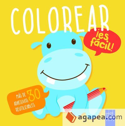 Colorear ¡es fácil! Hipopótamo: Con adhesivos Colorear ¡es fácil! Hipopótamo: Con adhesivos