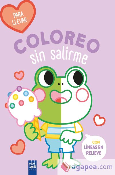 Coloreo sin salirme-Para llevar. Rana