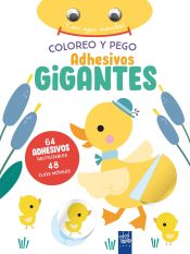 Portada de Coloreo y pego adhesivos gigantes. Pato