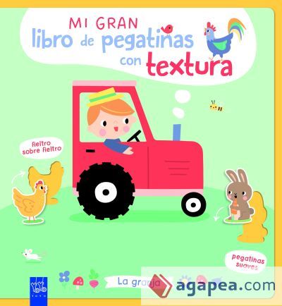 Mi gran libro de pegatinas con textura. La granja
