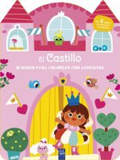 Portada de Mi mundo para colorear con adhesivos. El castillo
