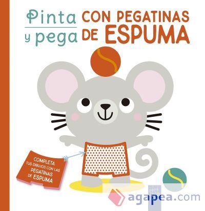 Pinta y pega con pegatinas de espuma. Rojo Pinta y pega con pegatinas de espuma. Rojo
