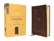 Portada de Kjv, Thompson Chain-Reference Bible, Large Print, Leathersoft, Brown, Red Letter, Comfort Print