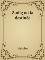 Portada de Zadig ou la destinée (Ebook)